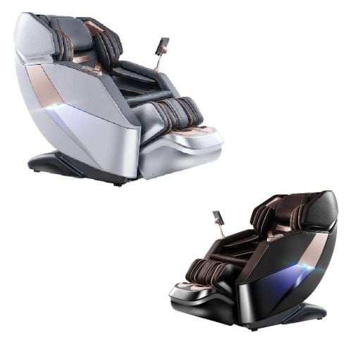 Inteligentne krzesło masujące 4D całe ciało AI sterowanie SL prowadnica 152 cm 220 V ogrzewanie 45 °C masaż poduszkowy Bluetooth LCD