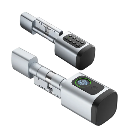 Inteligentní zámek dveří otisk prstu klávesnice nastavitelný cylindr aplikace TTLock elektronické ovládání zabezpečení domácnosti