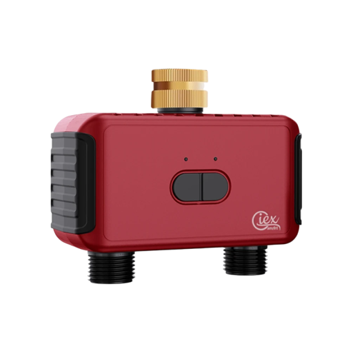 Inteligentny automatyczny zegar nawadniający Zigbee z czujnikiem deszczu 2 wyloty Bezprzewodowe sterowanie ogrodem Inteligentne nawadnianie
