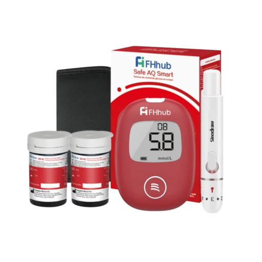 Inteligentný glukomer s 50 testovacími prúžkami a 50 lancetami mmol/L digitálne meranie hladiny cukru v krvi sada s puzdrom