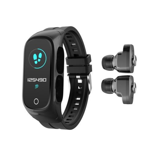 Intelligens fitneszóra beépített fejhallgatóval
