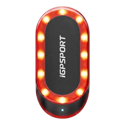 Intelligent radarachterlicht voor fiets iGPSPORT SR mini 7 lichtmodi 2 x 3,6 x 7,7 cm IPX7 zwart met rode LED