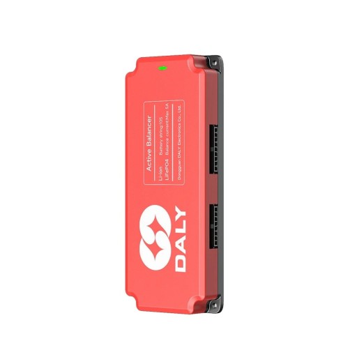 Intelligenter aktiver Balancer Daly 10S 5 A BMS für Li-ion und LiFePO4 Batterien mit Zellenausgleich 163 x 65 x 21 mm rote Solar-Speicher