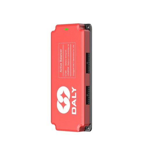 Intelligenter aktiver Balancer Daly 12S 5 A BMS für Li-Ion und LiFePO4 Batterien mit Zellenausgleich 163 x 65 x 21 mm rote Solar Speicher