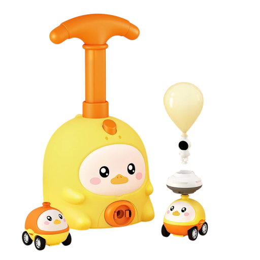 Interactive Pumping Toy with Balloons and Car Educational Physics Set for Children Development of Motor Skills and Creativity Safe Play without Batteries