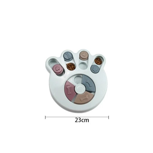 Interaktiv skåle til hunde og katte til langsom fodring mod hultning træningslegetøj med godbid dispenser 23 cm