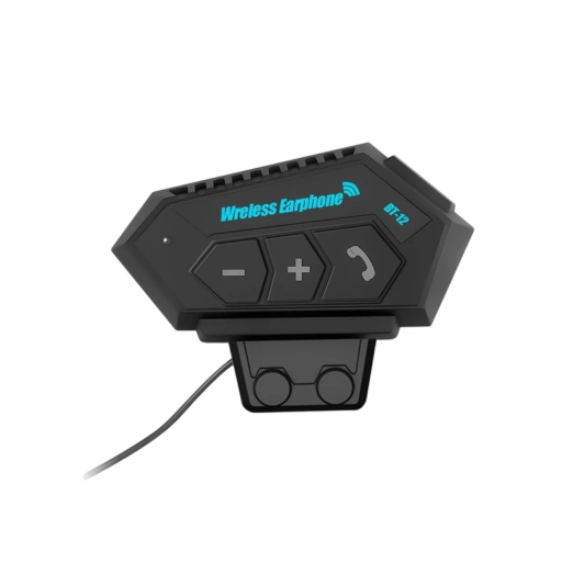 Interfono per moto BT12 con microfono morbido Bluetooth 5.0 IP67 15 h di musica accettazione automatica delle chiamate per caschi integrali