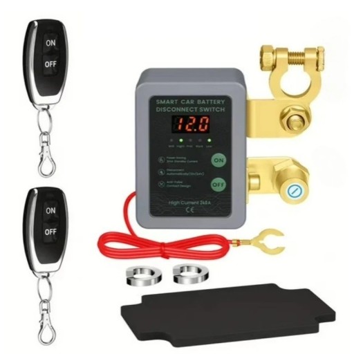 Interruptor de bateria 12V 240A, cor cinza para aplicações automóveis