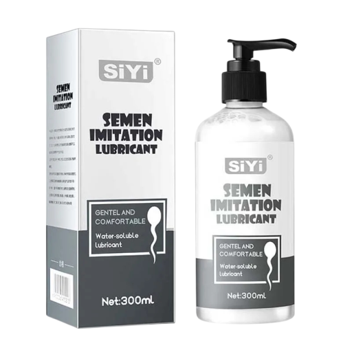 Intimní gel s bílou neprůhlednou texturou 300 ml Objemná lahev s pumpičkou Ve vodě rozpustný základ bez tuku Pro partnery i sólo použití