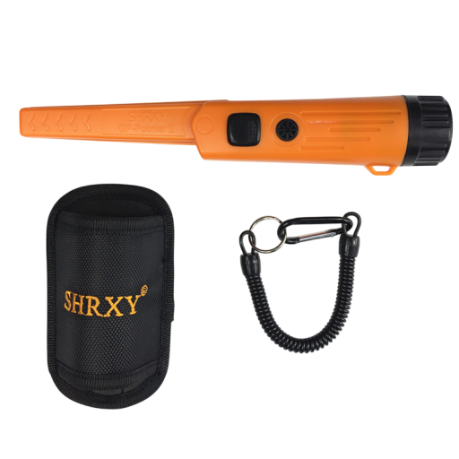 IP66 wasserdichter 360°-Handmetalldetektor mit Vibrations- und Tonalarm, Zielspitze, Gehäuse und Spiralkabel