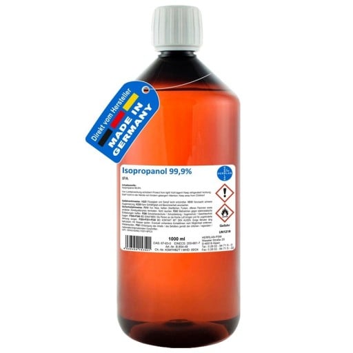 Isopropanol alcool de curățare 99,9 % 1000 ml degresant incolor de înaltă puritate pentru curățarea electronicelor și a suprafețelor tehnice