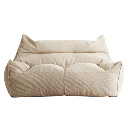 Istuinpussi ilman täytettä, tekstiilipäällyste kaksipaikkaisen tuolin muodossa, tilavuus noin 550 l, 125 x 80 x 70 cm täytettävä olohuoneeseen