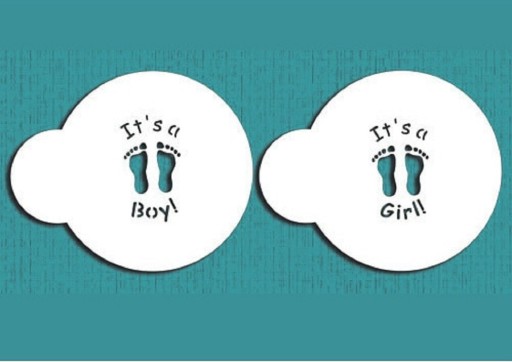 It's a Boy/Girl Decorating Stencils 2 pcs