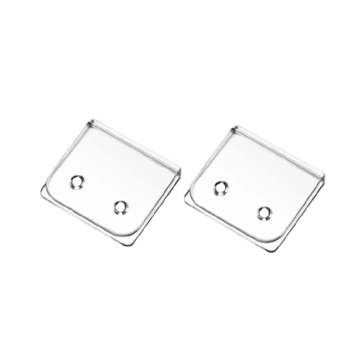 Itsenäiset kiinnikkeet verhoille, itseliimautuvat, 2 kpl, 4,5 x 5 cm, ABS, läpinäkyvät kiinnikkeet verhojen kiinnittämiseen ilman porausta ikkunaan
