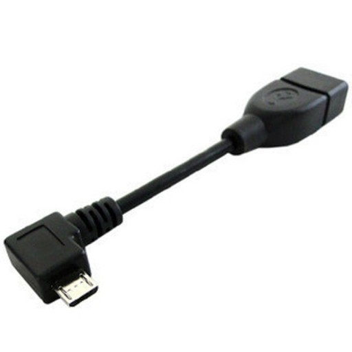 Ívelt adapter Micro USB - USB 2.0