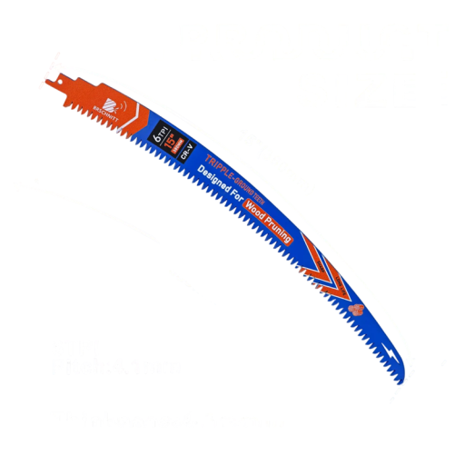 Íves vágókorong hátsó fűrészhez 380 mm Száraz és nedves fához Króm-vanádium acél 6 TPI Fafelvágó korong