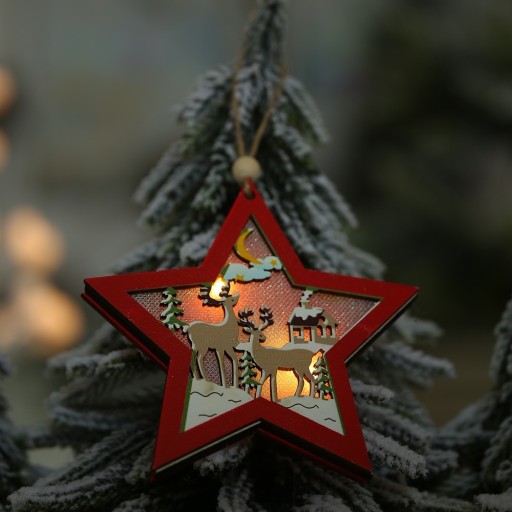 Izzó karácsonyi díszek