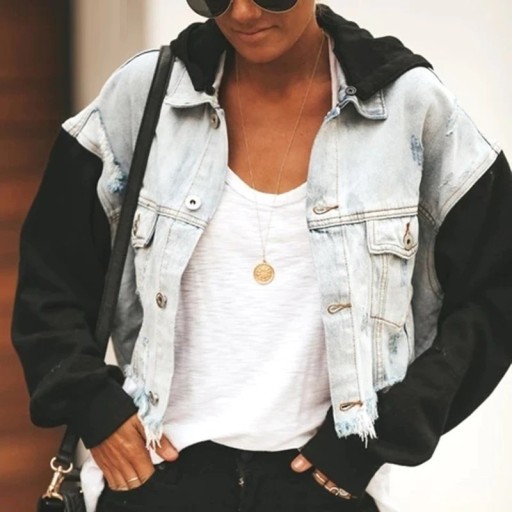 Jachetă de denim de damă P1673