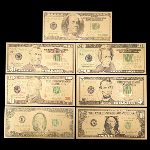 Jäljitelmädollarin seteleitä 7 kpl