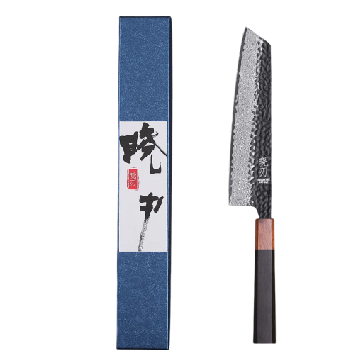 Japán Kiritsuke szakácskés 36,5 cm VG10 damaszkuszi acélból készült, kézzel kovácsolt professzionális hús- és zöldségkés, éles konyhai bárd