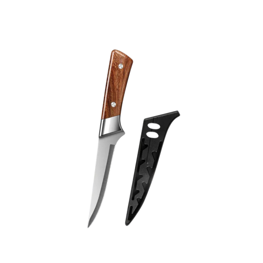 Japanisches Küchenmesser 264x137x127 mm zum Ausbeinen von Fleisch und Hacken von Knochen Metzgerbeil für Schweinefleisch mit Hülle Metzger