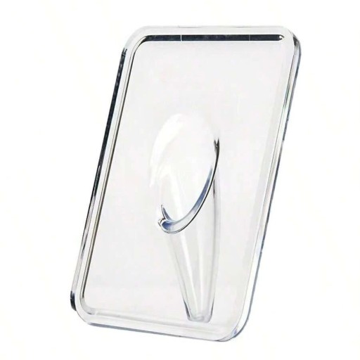 Jarrón transparente 13 x 18 cm Marco rectangular para fotos Plástico ligero Jarrón artístico moderno para flores Decoración de interiores diseño