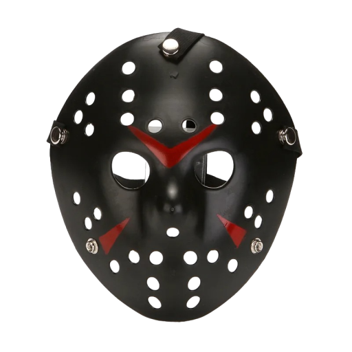 Jason maska z Pátku 13. Halloweenská maska Děsivá maska na karneval Doplněk kostýmu Jasona z Pátku 13. Hokejová maska