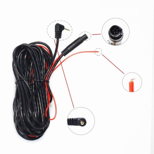 Jatkokaapeli 5-nastainen 2,5 mm:n liitin 6 m