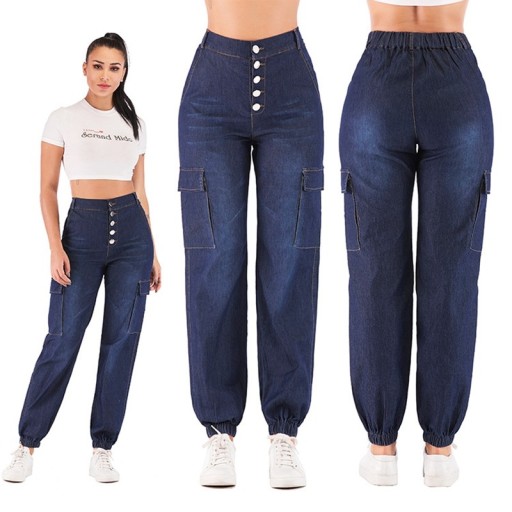 Jeans Cargo Femme