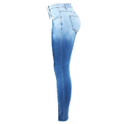 Jeans da donna con frange bianche