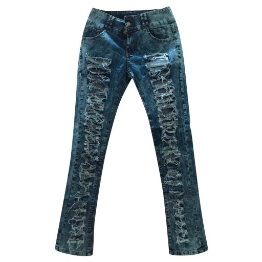Jeans femininos com rasgos