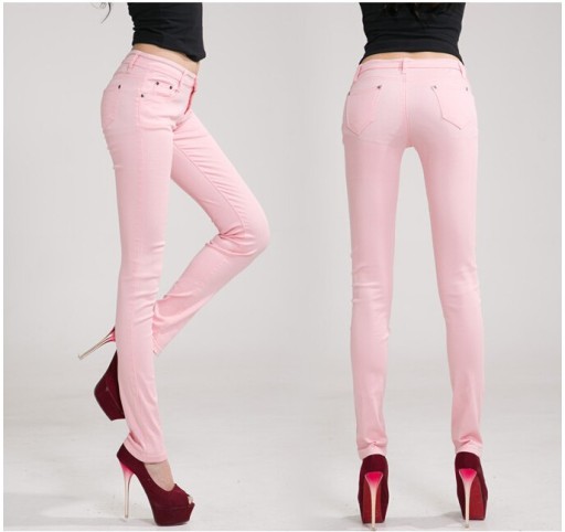Jeans para mulher estilizados jeans - Rosa claro