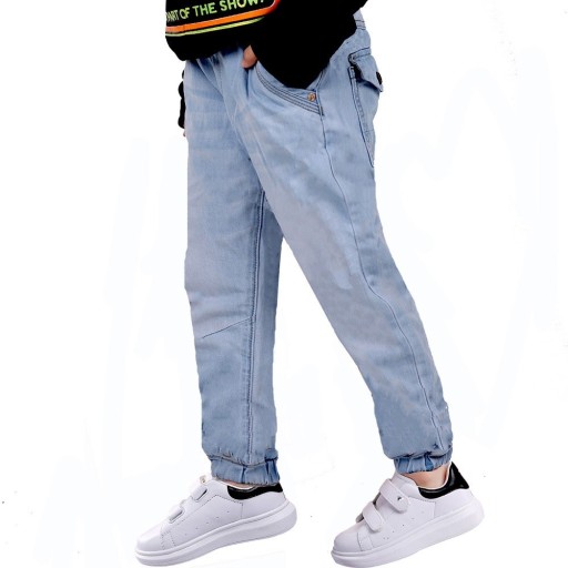 Jeans para rapazes com cordões J1324