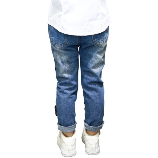 Jeans pour filles avec des papillons L2153