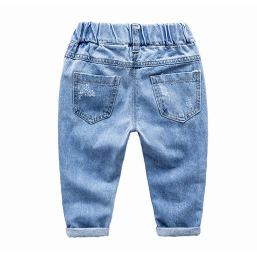 Jeans pour garçon avec caricature de chien - Bleu