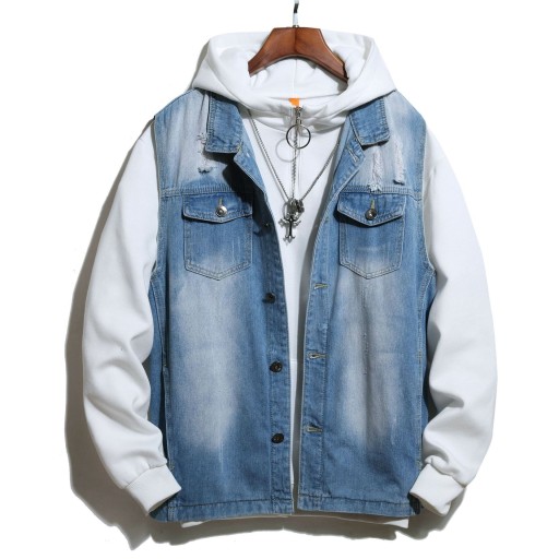Jeansjacka för män F1110