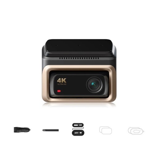 Jednokanálos elöl fedélzeti kamera Z60 Pro 4K Ultra HD 5GHz Wi-Fi-vel, 4G csatlakozással és hangvezérléssel, fekete