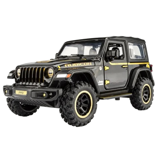 Jeep Wrangler bilmodel i skala 1:32 15,5 x 7 x 7,5 cm