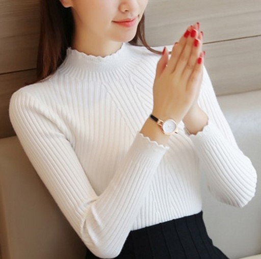 Jersey de cuello alto para mujer A2126