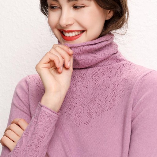 Jersey de cuello alto para mujer A2132