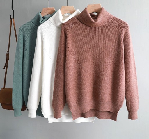 Jersey de cuello alto para mujer A2964
