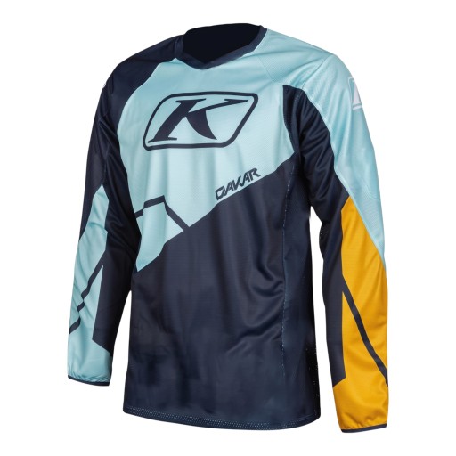 Jersey de motocross de manga larga y escote en V con diseño geométrico asimétrico de corte holgado para moto y conducción off-road