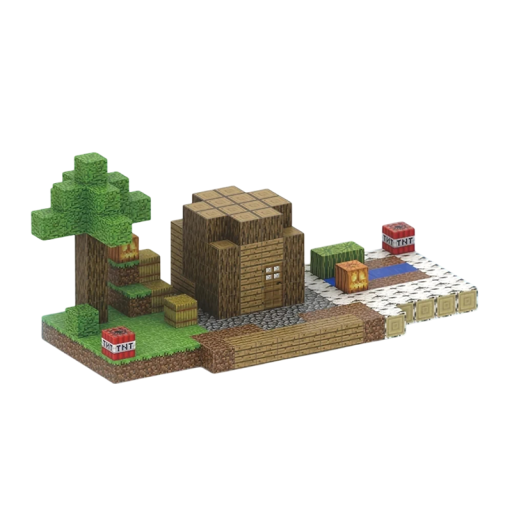 Jeu de construction magnétique Minecraft 192 pièces 6 figurines 2x2 cm blocs Blocs créatifs Jouet pour enfants Pièces de construction magnétiques Kit éducatif