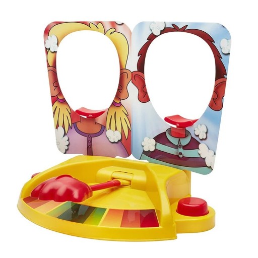 Jeu de Crème Chantilly au Visage pour Deux Joueurs Compétition Familiale Amusante Jeu de Réaction avec Catapulte Rires à la Fête pour Enfants et Adultes
