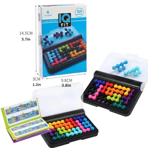 Jeu de société puzzle 3D 9,8 x 14,5 x 3 cm Puzzle pyramidal classique Jouet logique pour enfants et adultes Entraînement du cerveau Développement de l'imagination