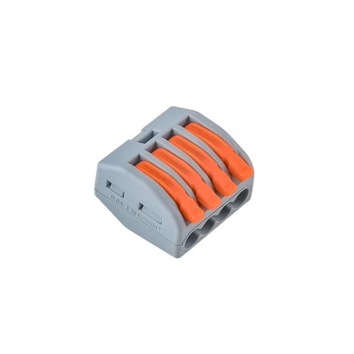 JINH 50 stk CMK414(4P) håndtag hurtigforbindelser til elektriske ledninger 32A 450V Klemmen forbindelser med 4 porte til faste og fleksible ledninger