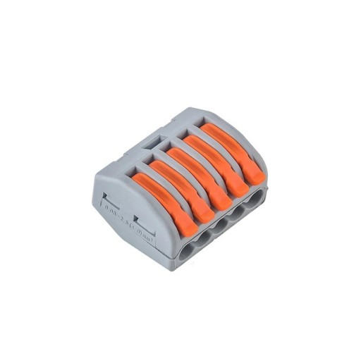JINH 50 stk CMK415(5P) klipskoblinger til elektriske ledninger 32A 450V Klemklemmer med 5 porte til stive og fleksible ledere