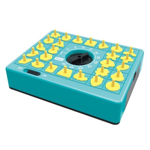 Jogo lógico infantil - puzzle cronometrado, treino de concentração, desenvolvimento cerebral, 26 peças amarelas moldadas