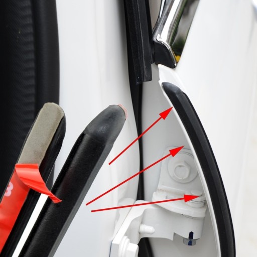 Joint en caoutchouc pour porte de voiture 2 pcs