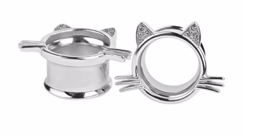 Joli tunnel d'oreille - 2 pcs